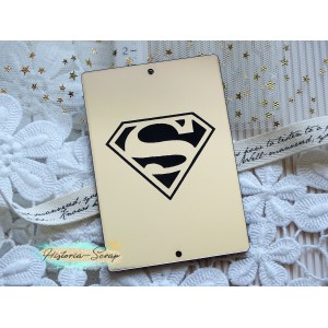 Бирка пластиковая "Superman", цвет серебро, 60*85 мм